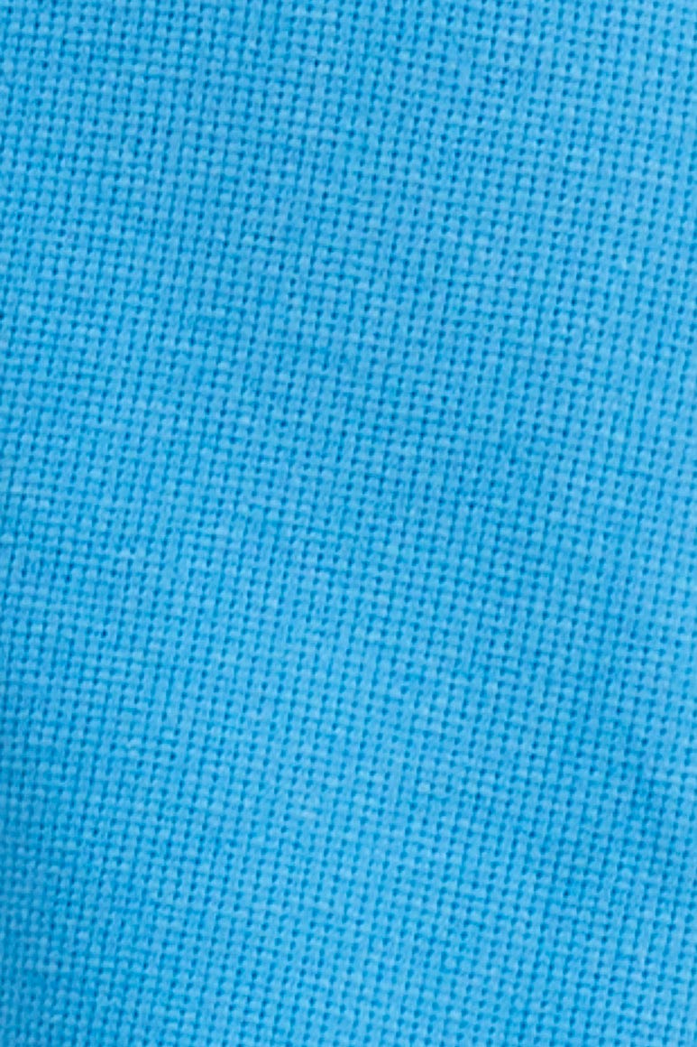 Blue Sutton Waffle Crew Neck Baby Tee