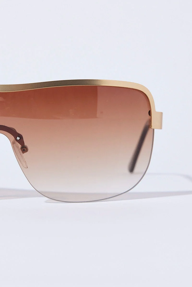 Brown Fashion Sunglasses