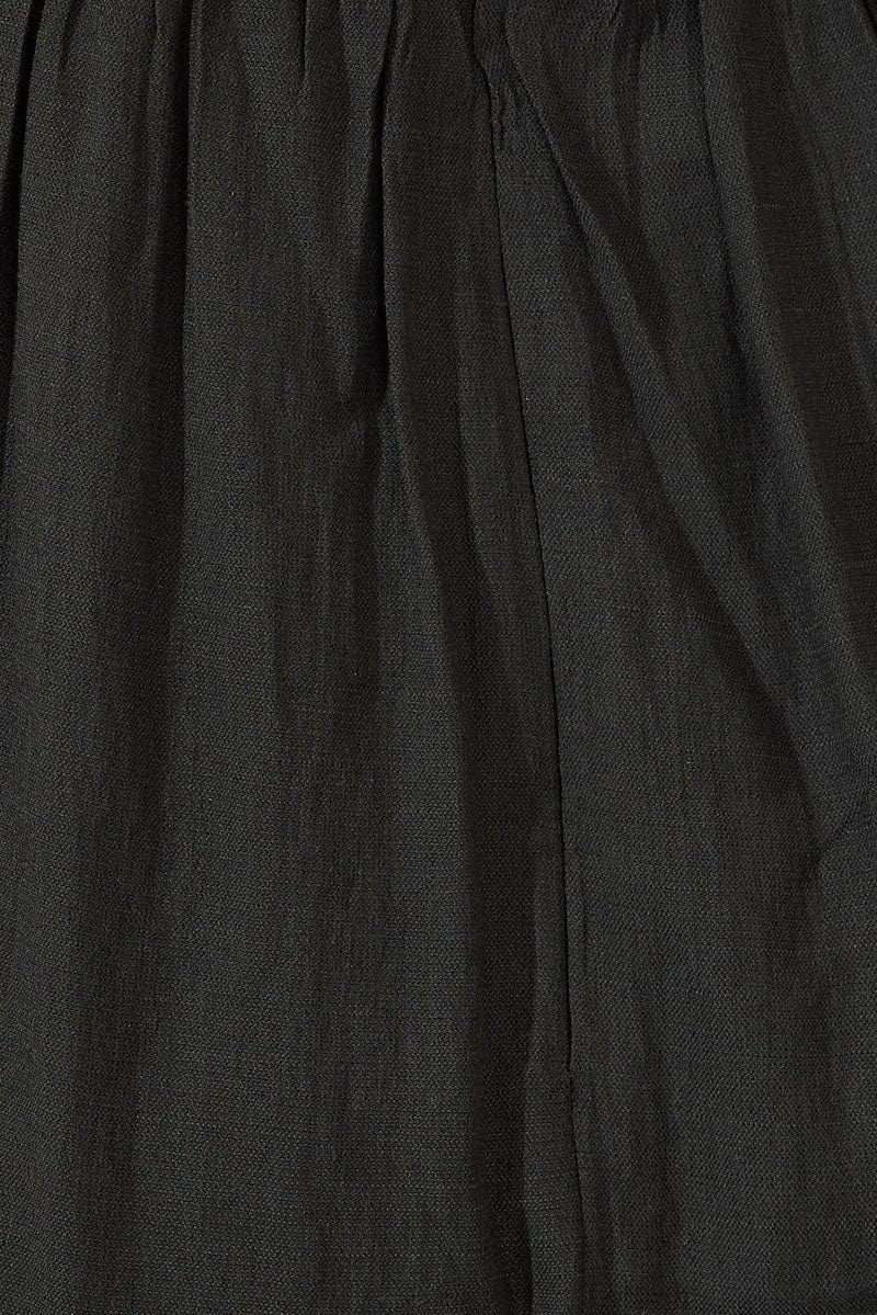 Black Fit And Flare Dress Sleeveless Mini