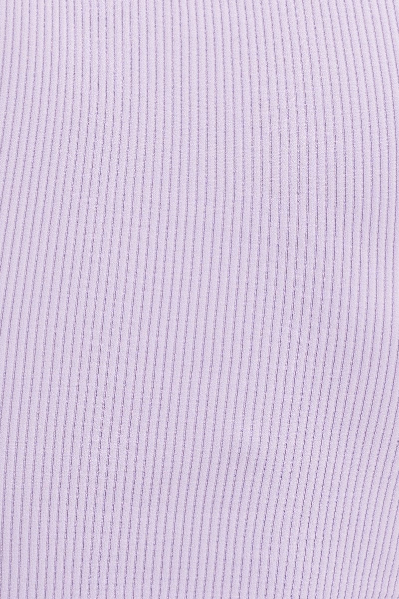 Purple T Shirt Short Sleeve Round Neck Seamless
