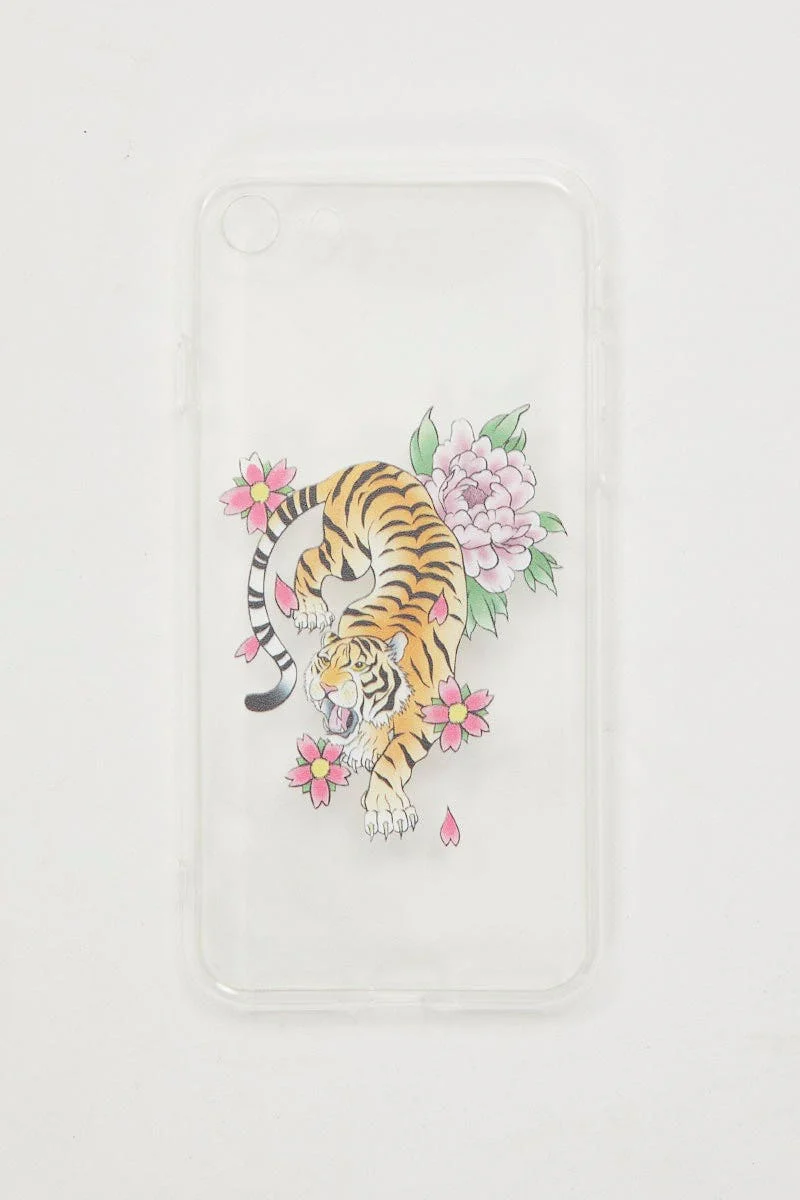 Print Tiger Flower Print Iphone 7 And 8 Case
