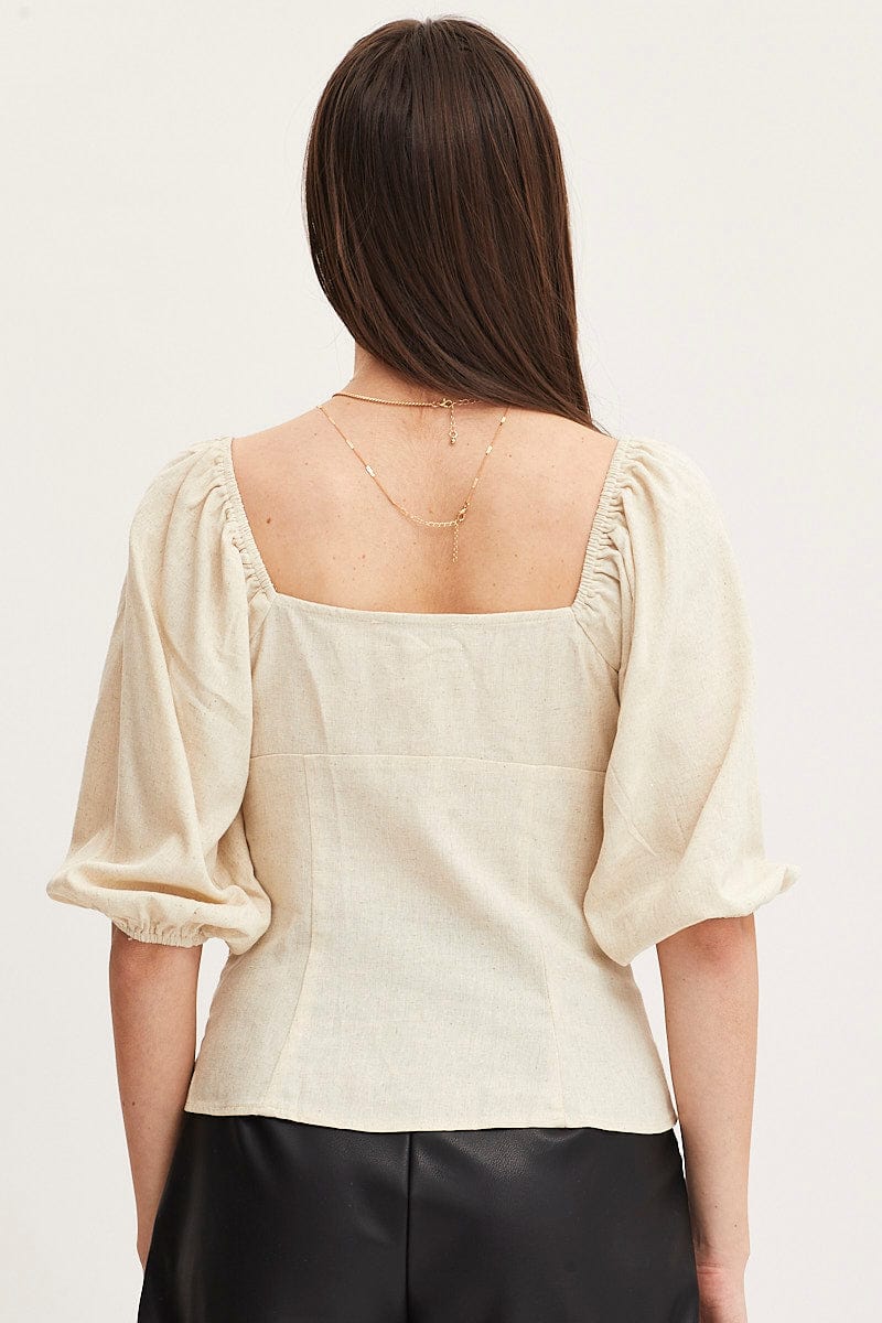 White Bell Top Short Sleeve