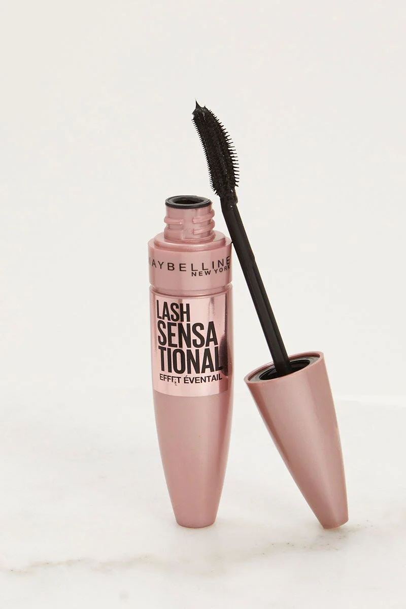 Black Maybelline Lash Sensational Mascara Blackest Black