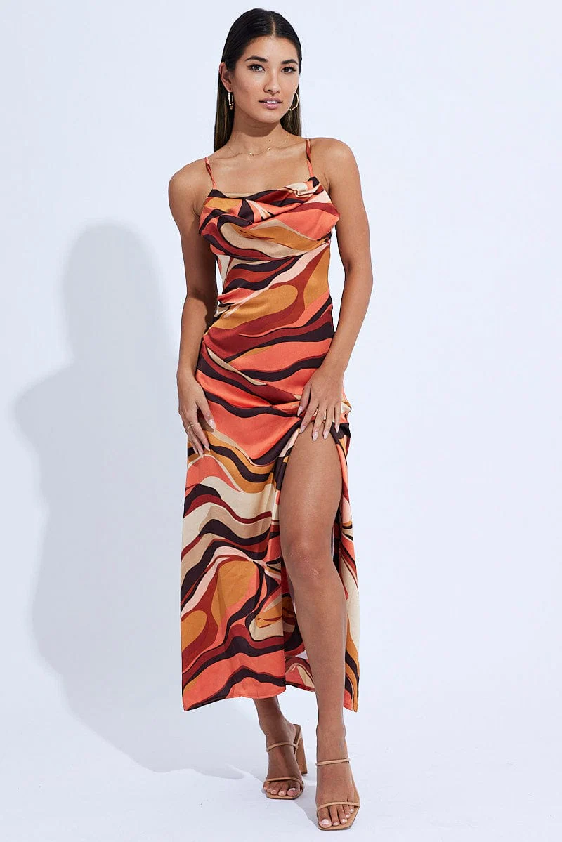 Print Midi Dress