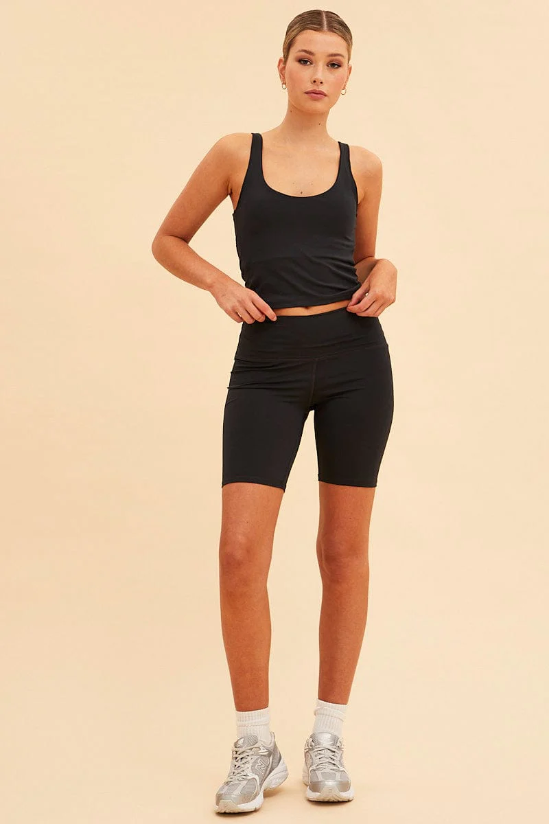 Black Sara 7 Bike Short