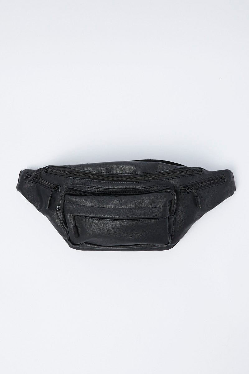 Black Zip Detail Bum Bag
