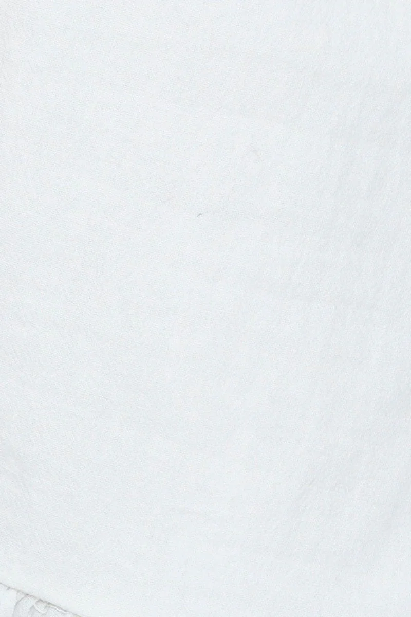 White Peplum Top Sleeveless