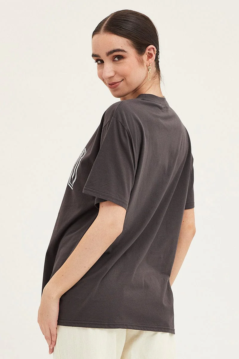 Black Graphic T Shirt