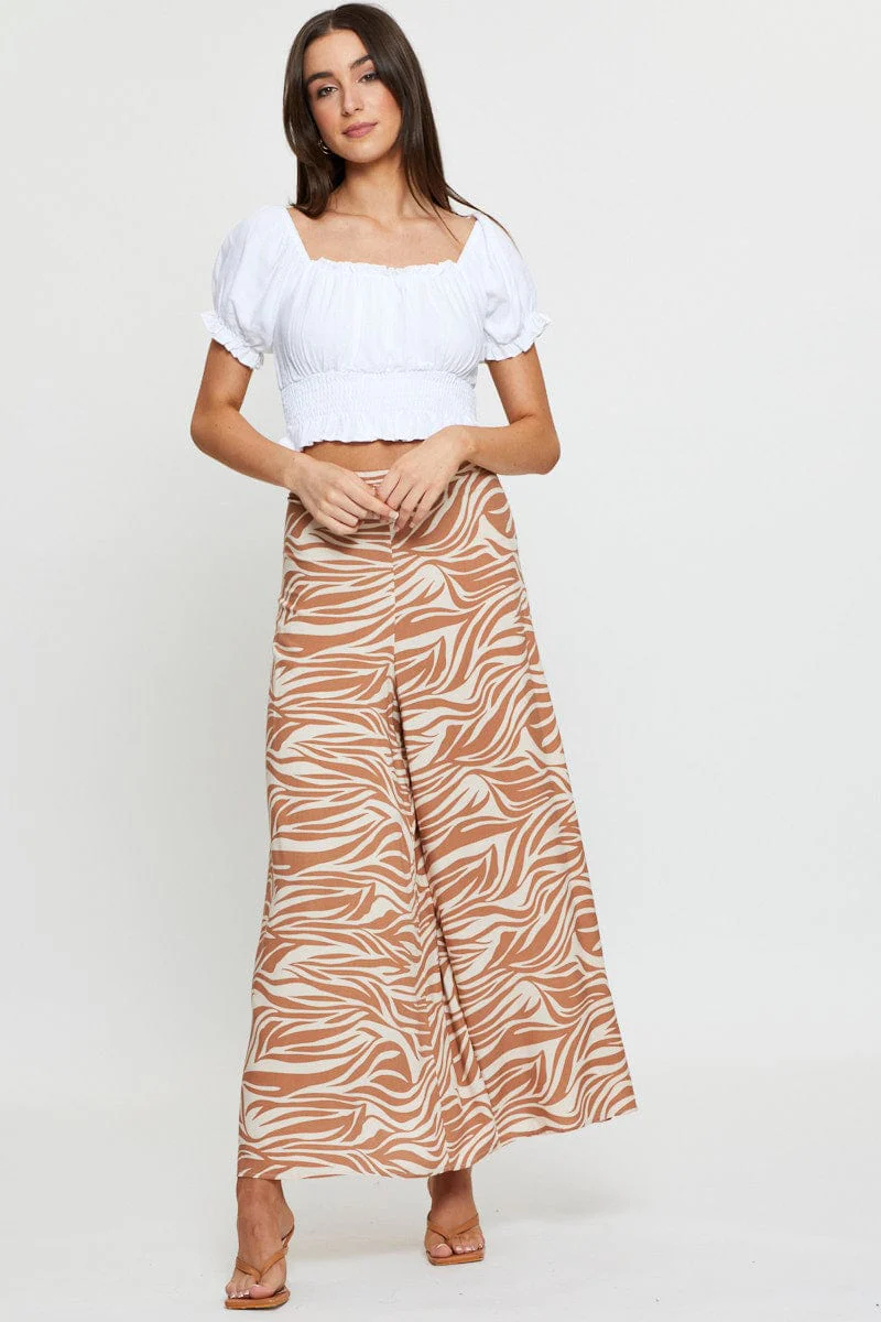 White Puff Sleeve Top Short Sleeve Crop