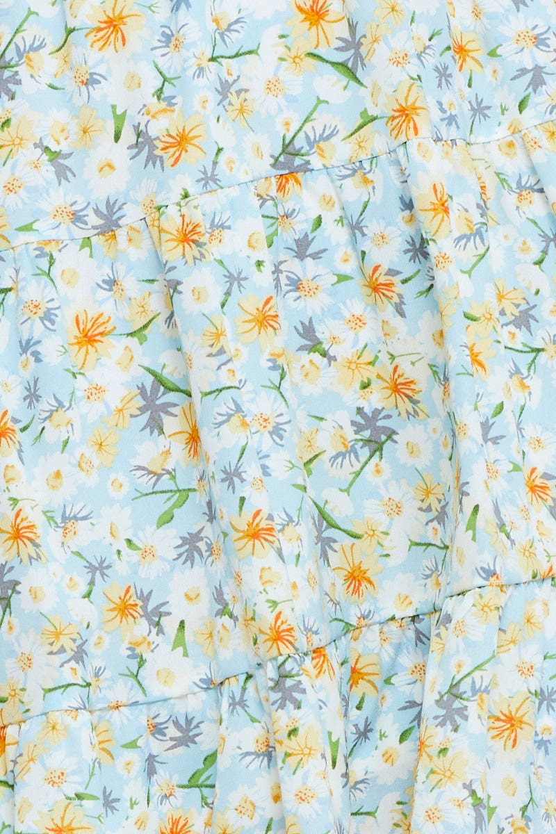 Print Flare Skirt Mini High Rise