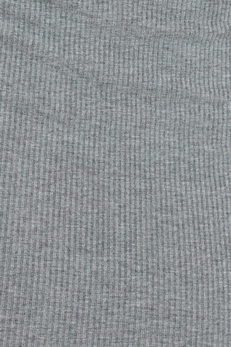 Grey Ribbed Shrug & Mini Dress Co-Ord