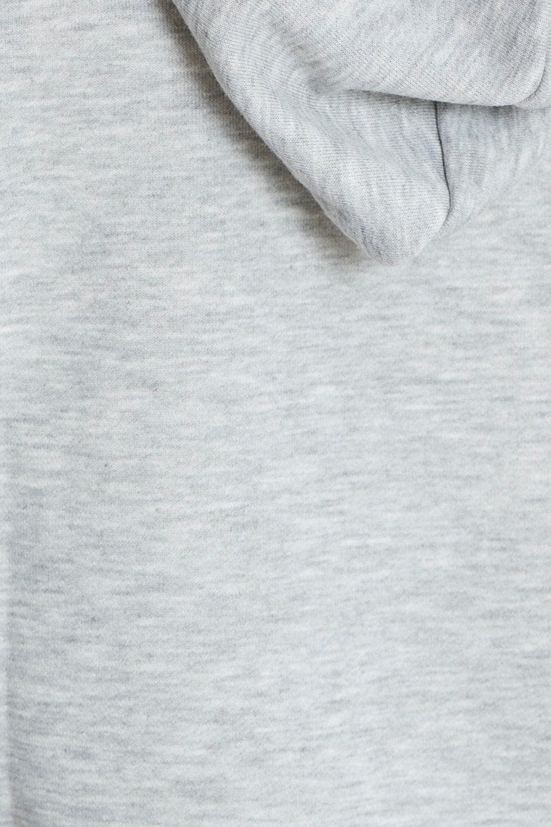 Grey Hoodie Long Sleeve