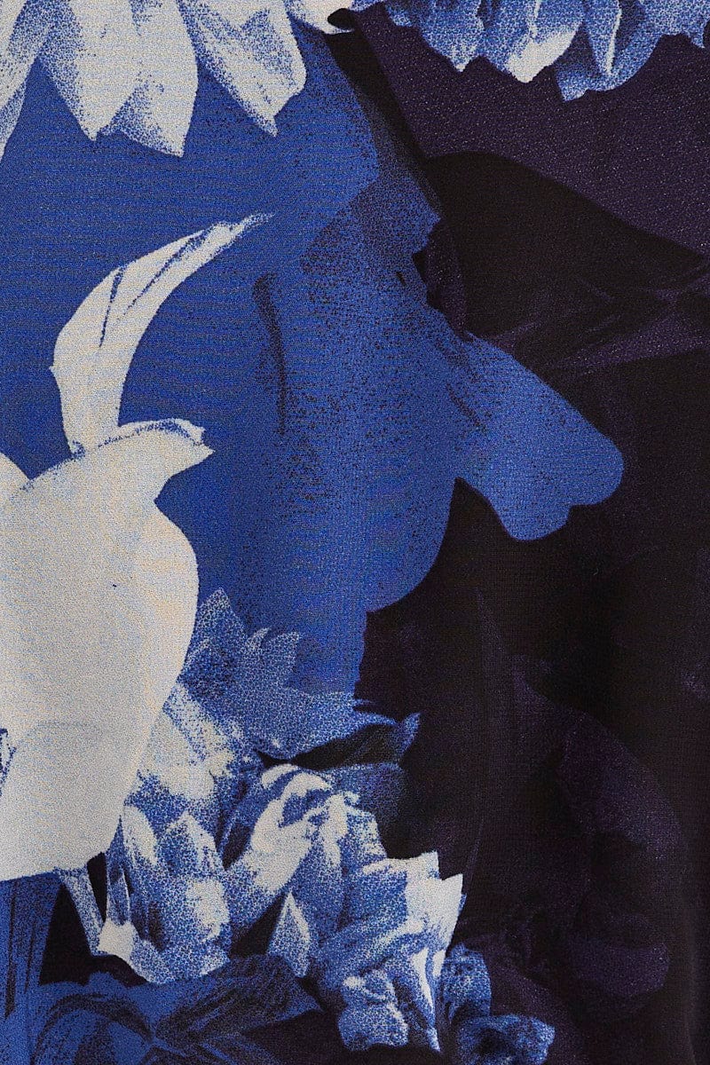 Floral Print Short Sleeve Floral Print V-Neck Crop Top