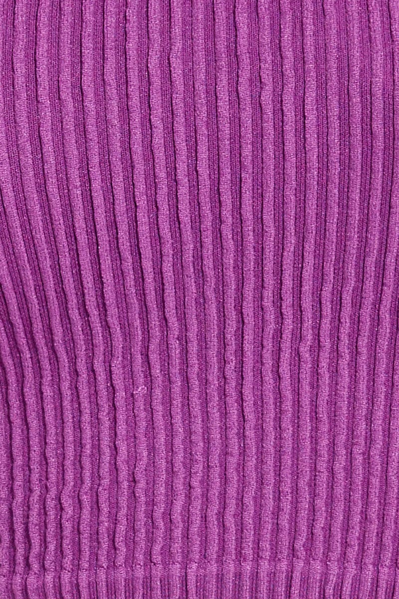 Purple Singlet Top Seamless