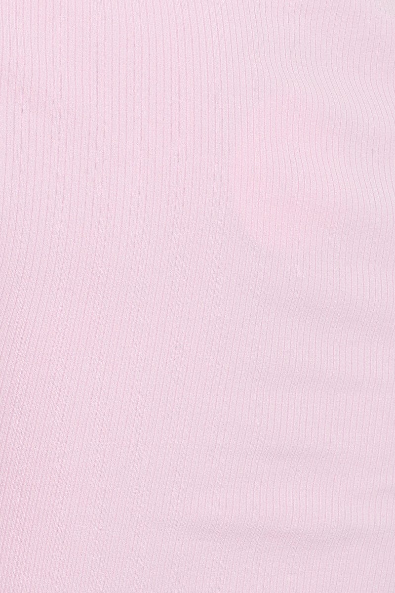 Pink T Shirt Short Sleeve Crew Neck
