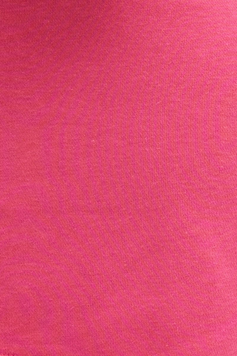 Pink Track Shorts High Rise Elastic Waist