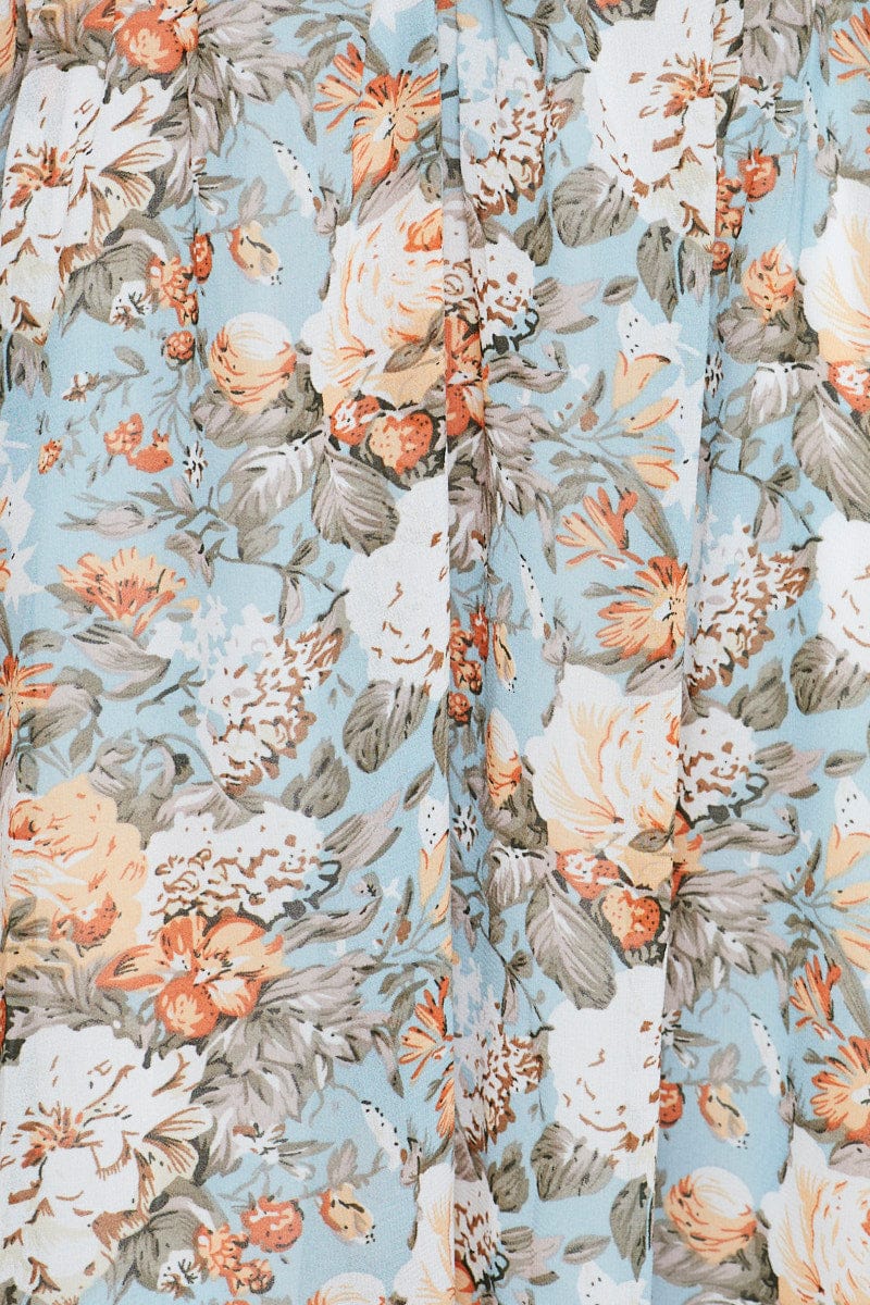 Print Mini Dress Off Shoulder