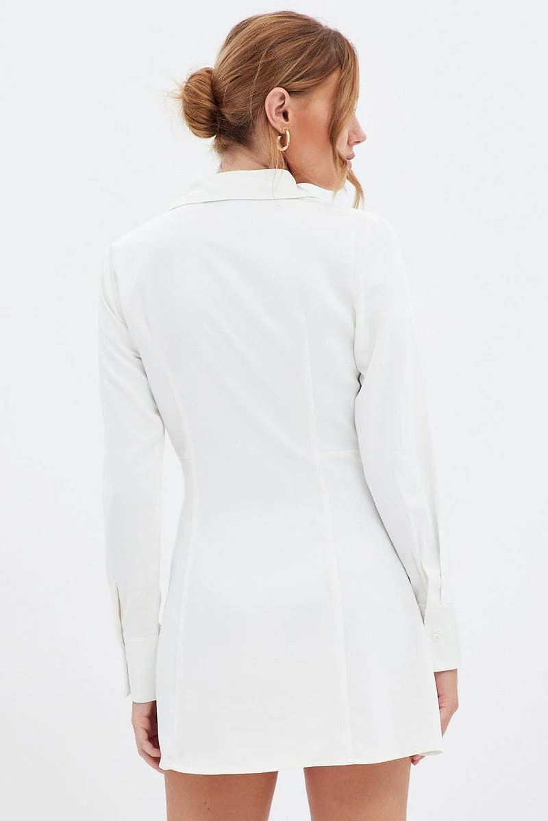 White Shirt Dress Long Sleeve