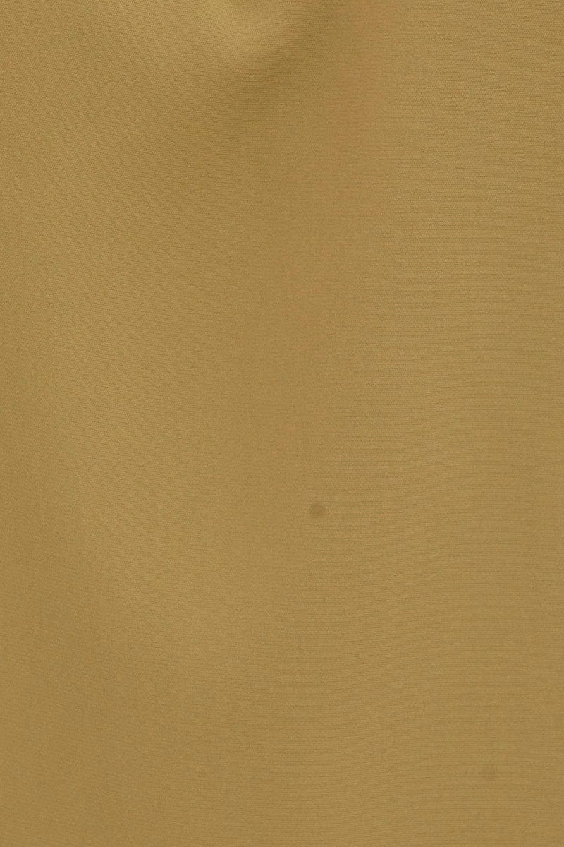 Green Workwear Printed V Neck Short Sleeve Top