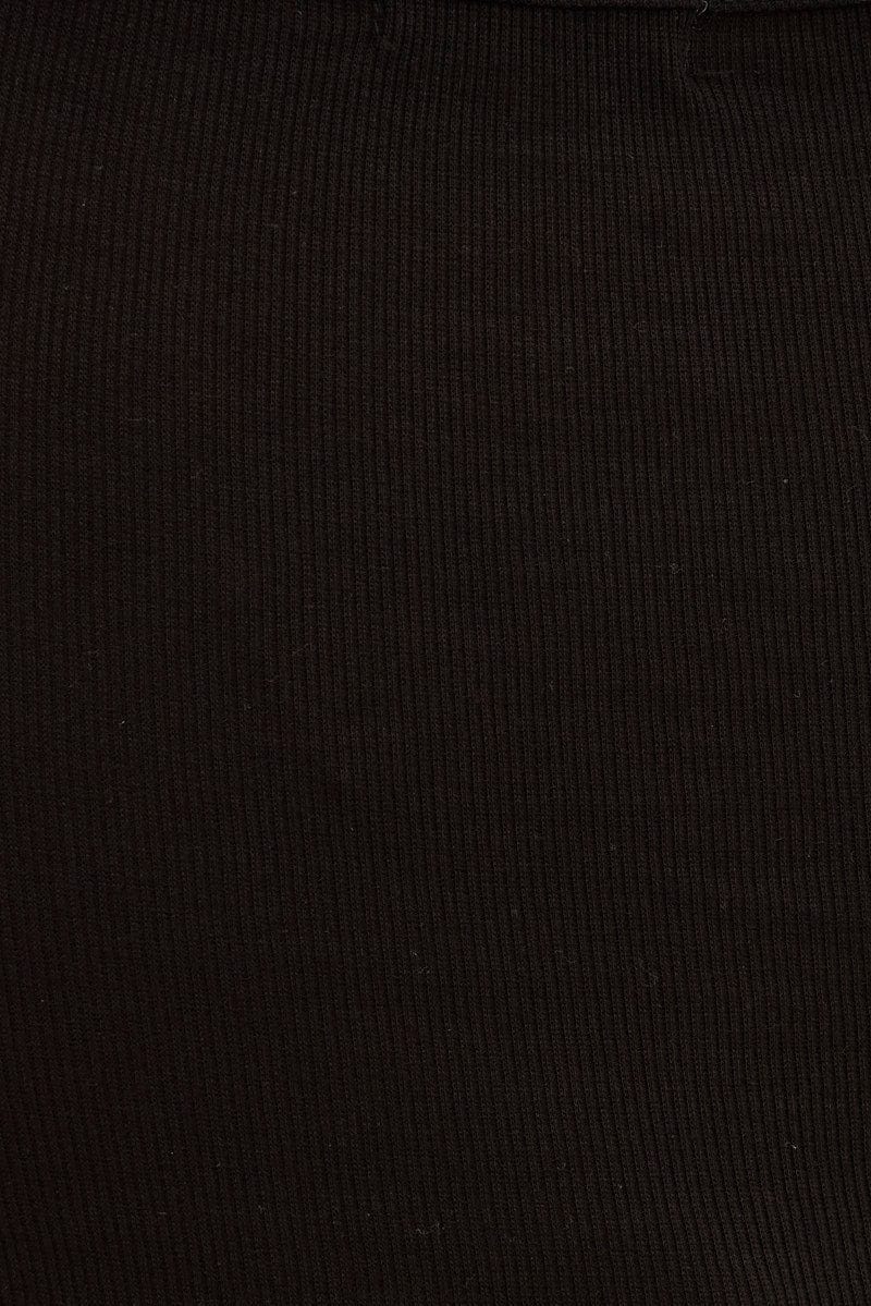 Black Keyhole Top Short Sleeve