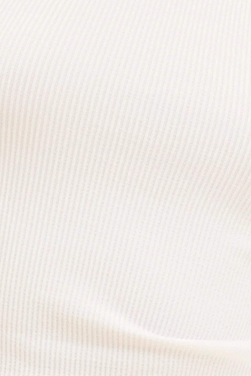 White Seamless Tank Crop Racer Back Sleeveless