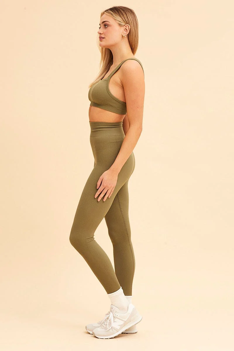 Green Nico Seamless Legging