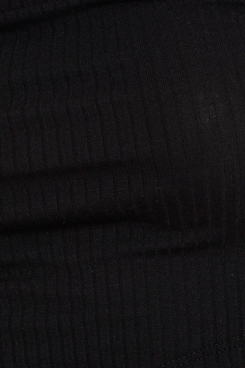 Black Bandeau Top Sleeveless