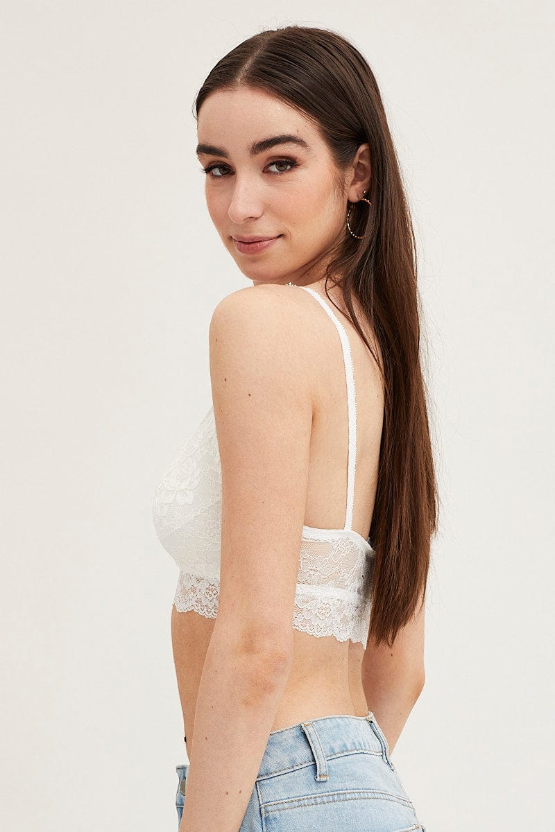 White Bralette Lace