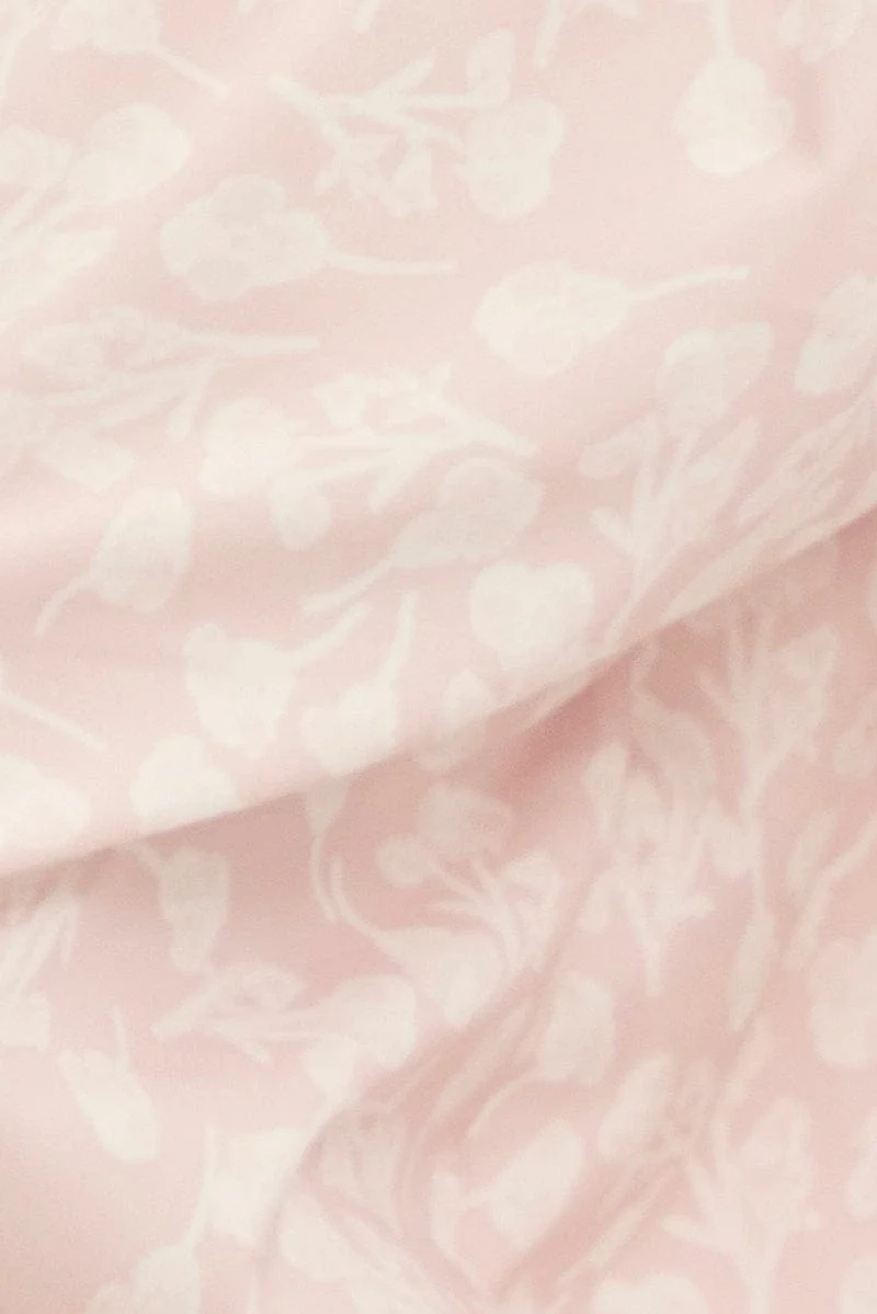 Print Crop Top Long Sleeve