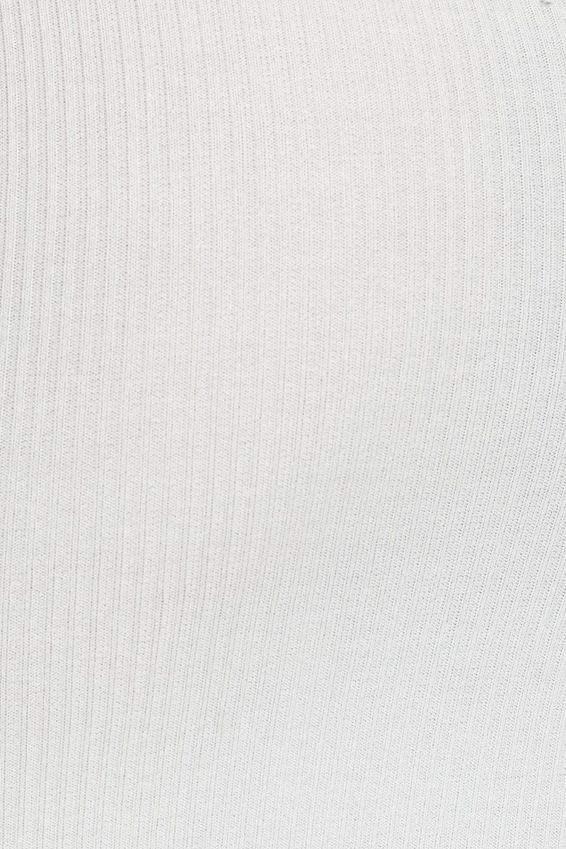 White Bodycon Dress Knit