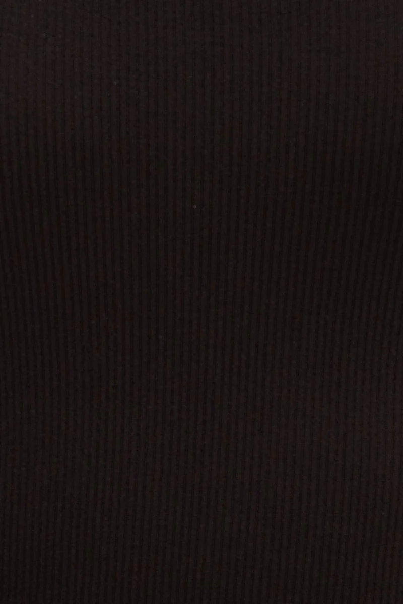 Black Seamless Singlet Top