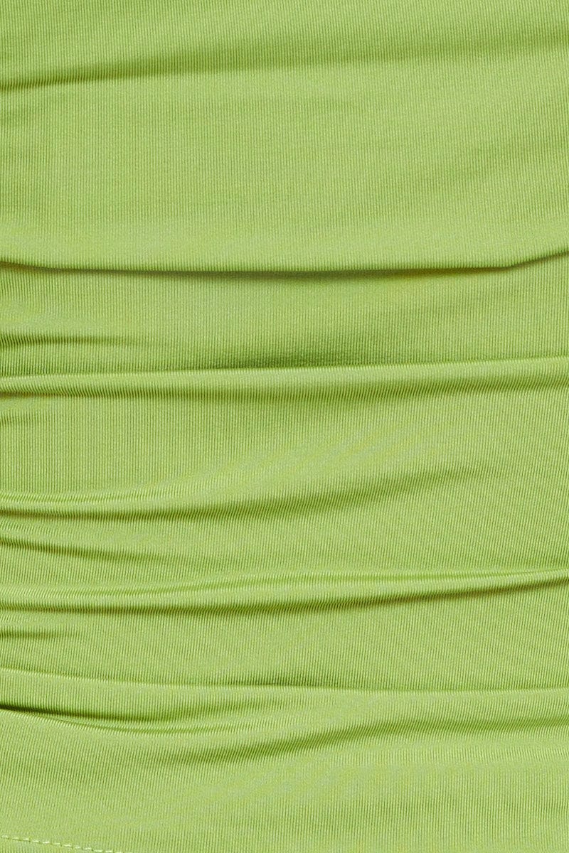 Green Ruched Top