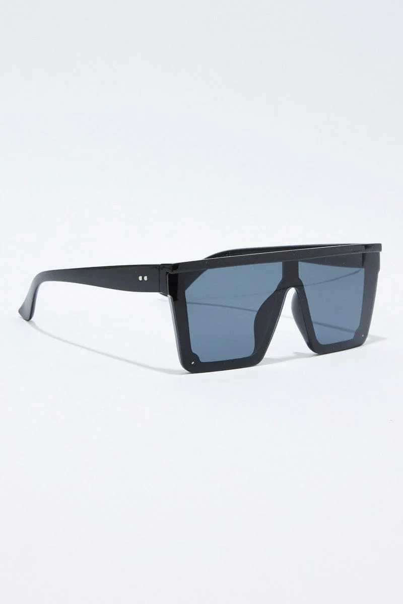 Black Visor Sunglasses