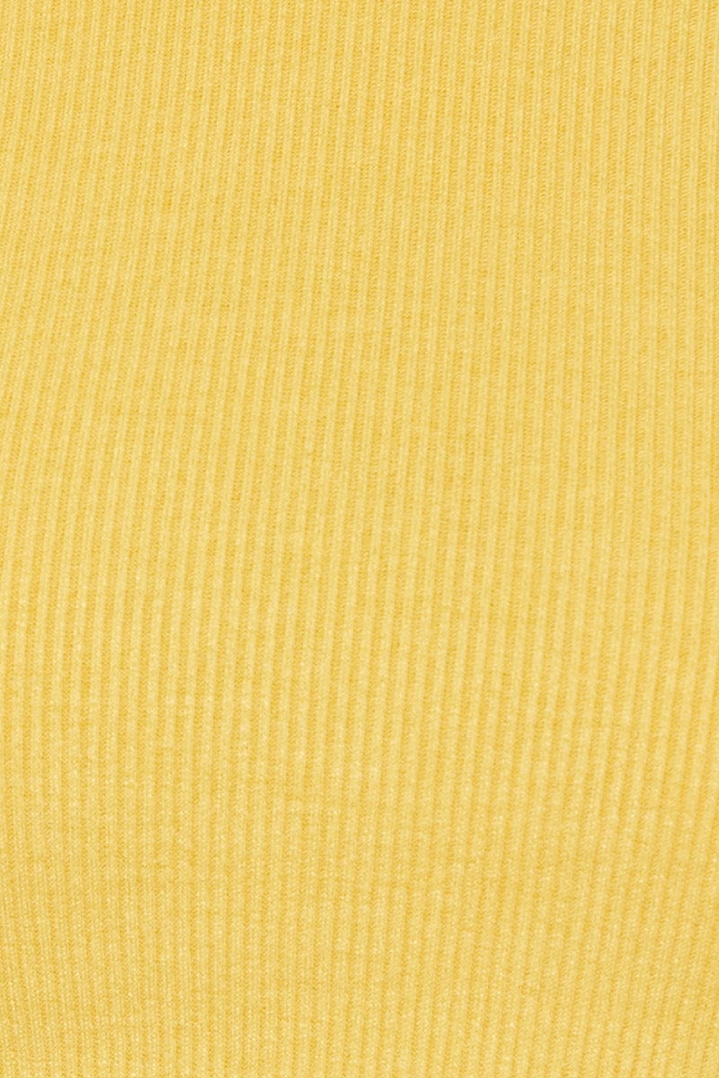 Yellow Halter Top Crop