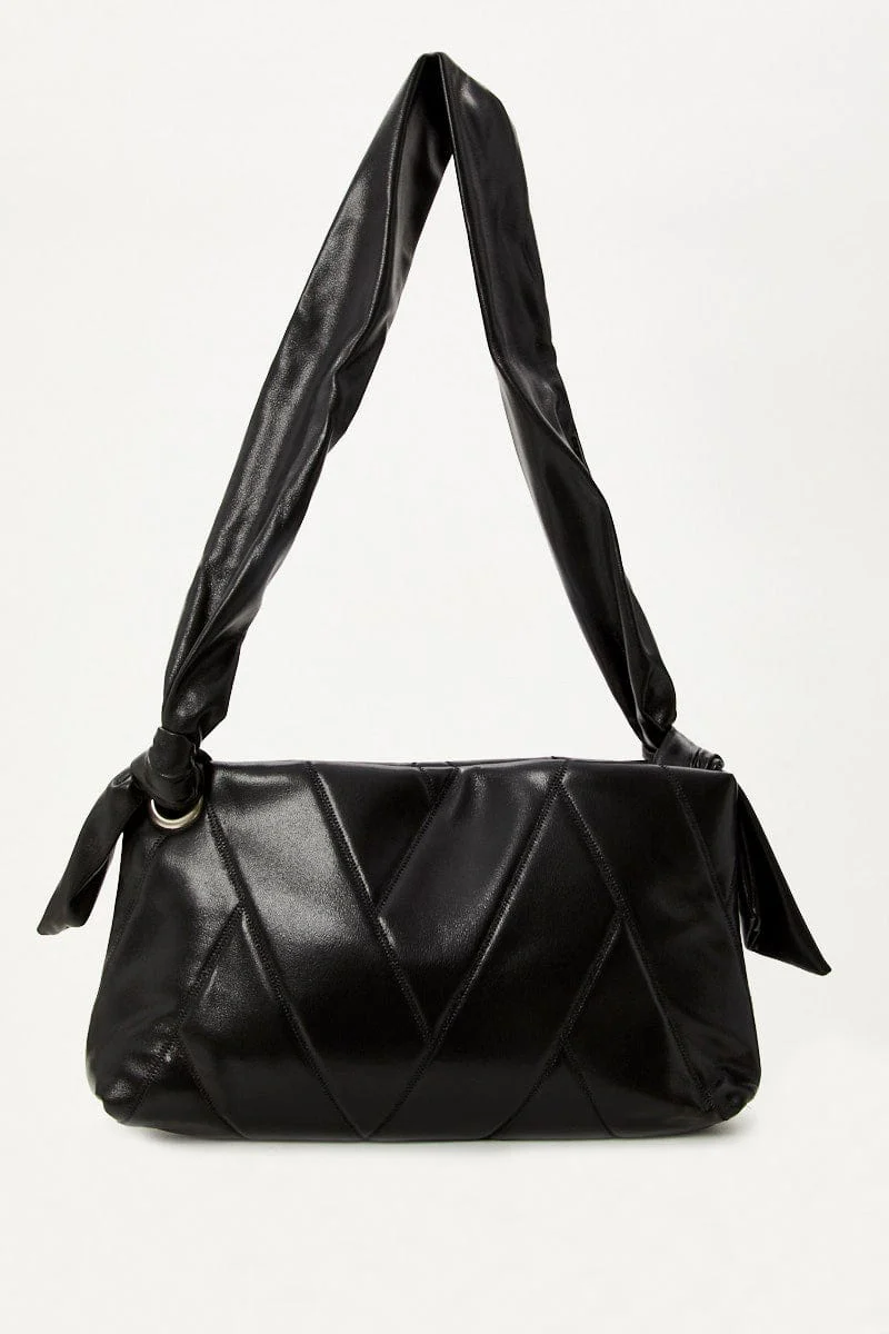 Black Under Arm Quilted Bag