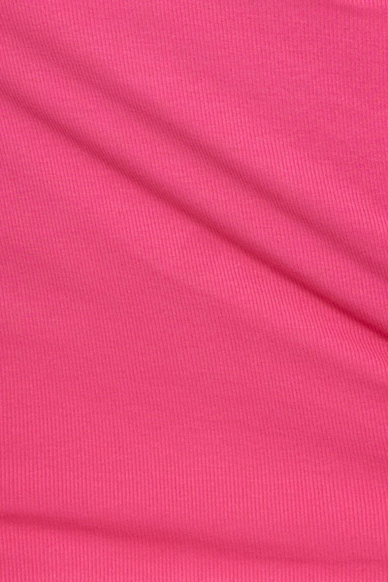 Pink Midi Dress Sleeveless