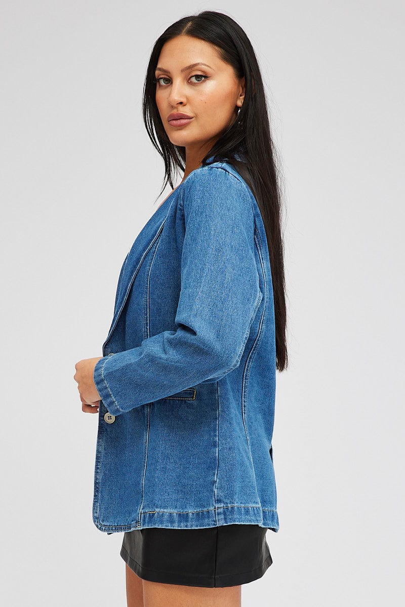 Denim Denim Jacket Long Sleeve