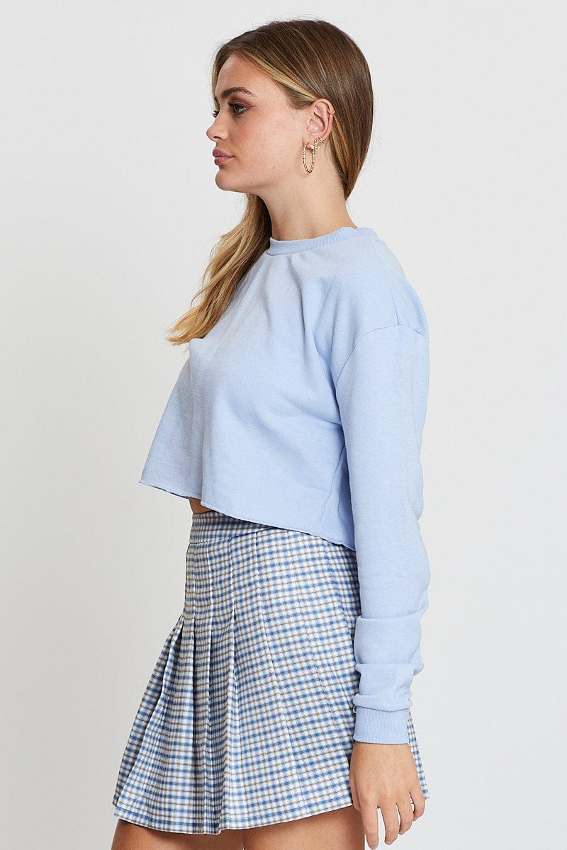 Blue Long Sleeve Sweat