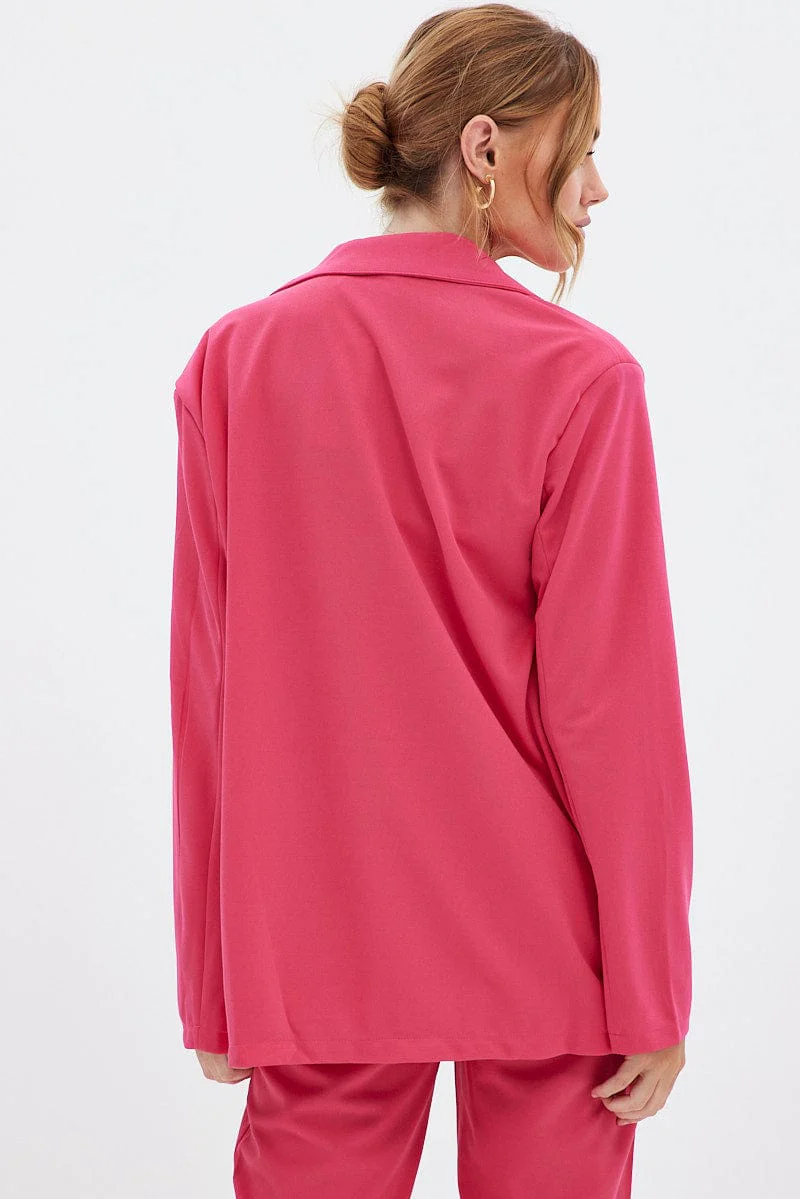 Pink Oversized Blazer