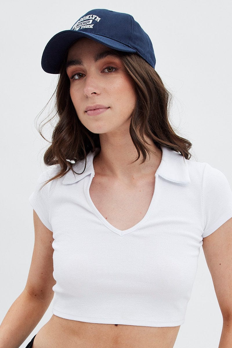 Blue Brooklyn Dad Cap