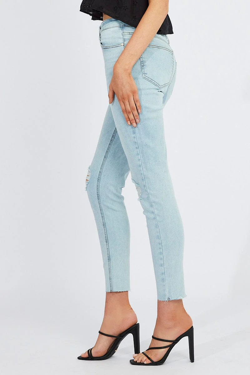 Denim Skinny Jean High Rise