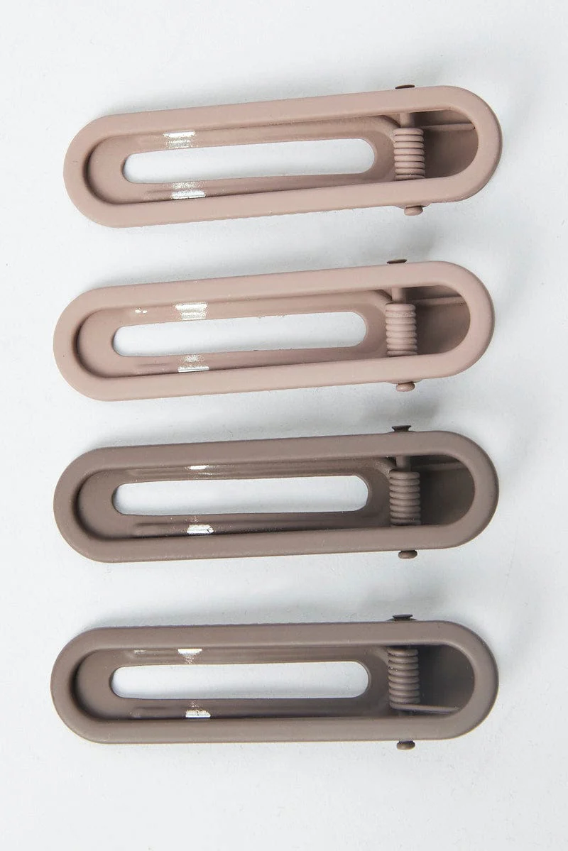 Multi 4 Pack Hair Clips