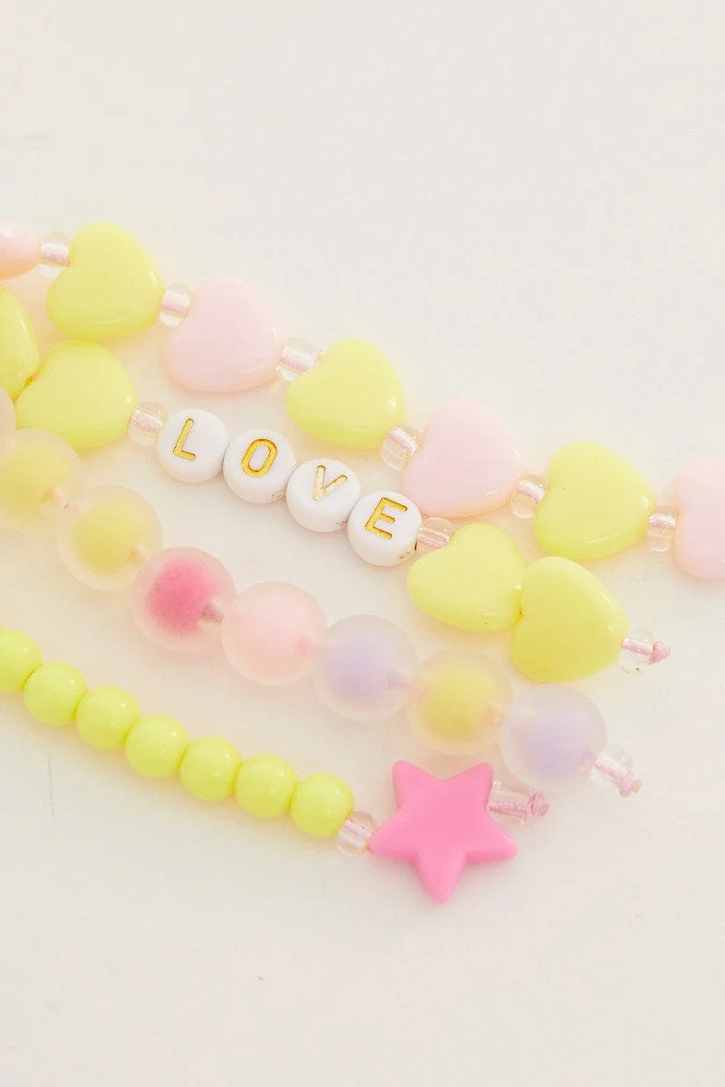 Multi Colourful Charm Keyring