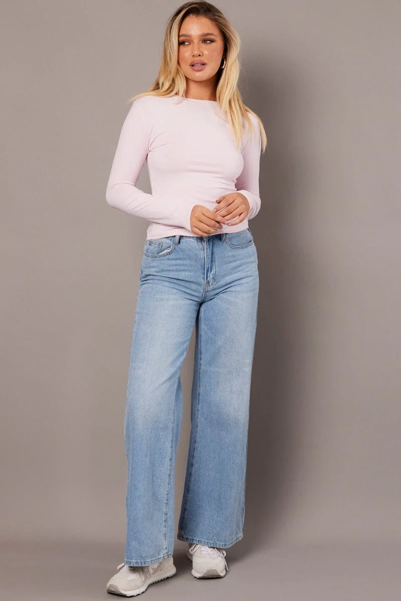 Pink Supersoft Top Long Sleeve