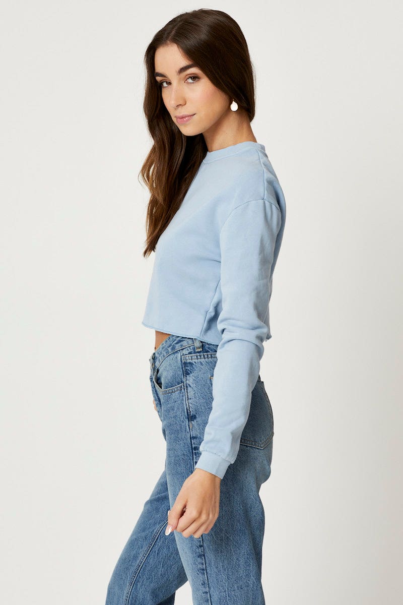 Blue Long Sleeve Sweat