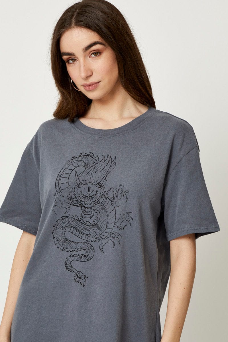 Grey Dragon T-Shirt