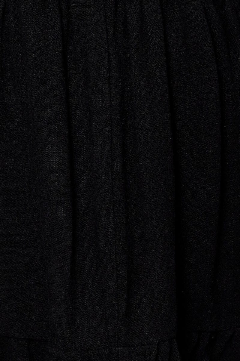 Black Cami Top Sleeveless Crop