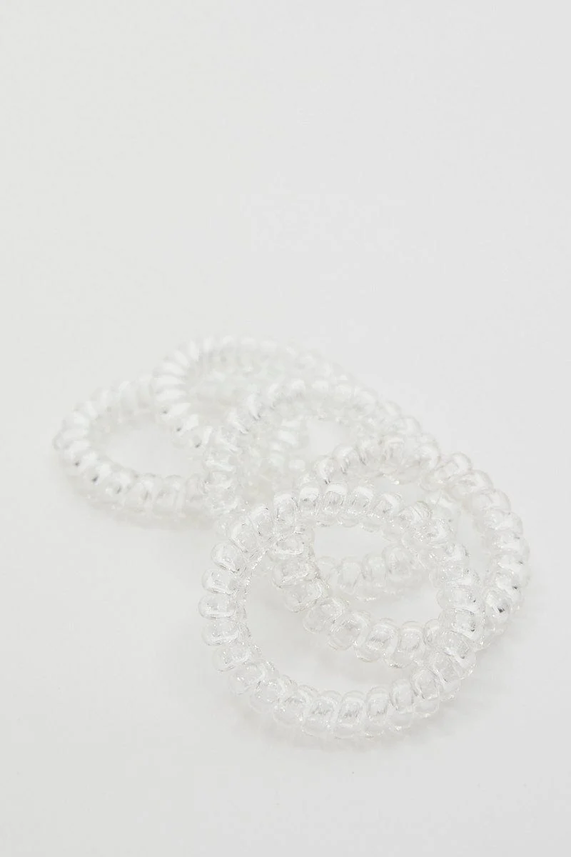 Metallic 5 Piece Twisted Invisible Hair Bobble Set