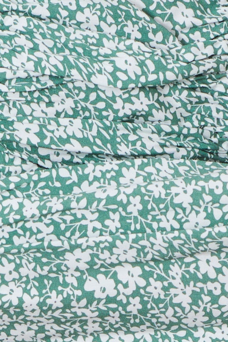 Print Crop Top Long Sleeve