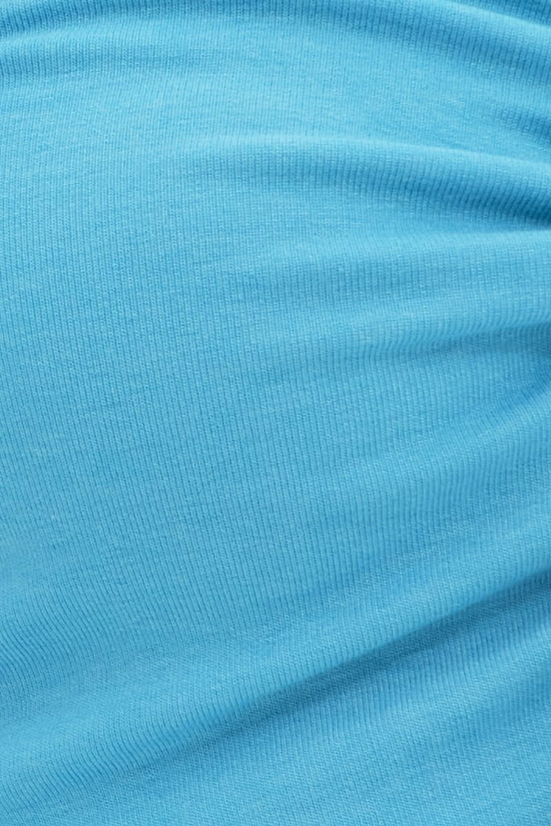 Blue Butterfly Tank Drawstring Front Crop